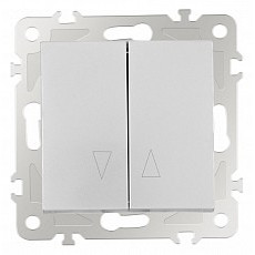 Выключатель для жалюзи без рамки arte milano 206 206.38-2.silver